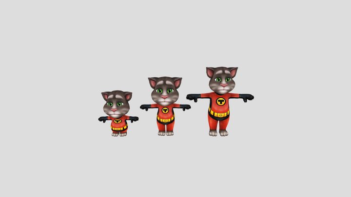 MTT - Super Hero Tom 3D Model
