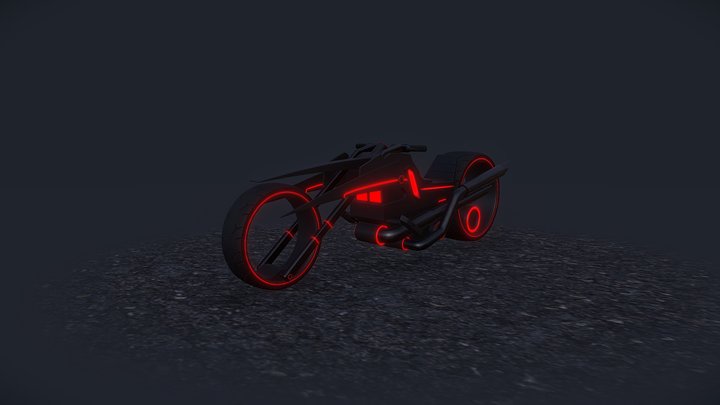 Sci-fi Motorcycle - Viper Claw 3D Model