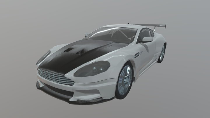 aston martin db9 sport low-poly 3D Model
