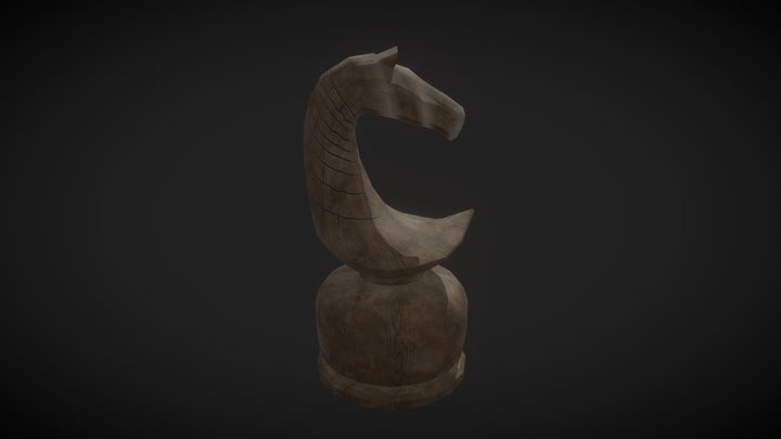 Knight Chess Piece CA6 3D Model