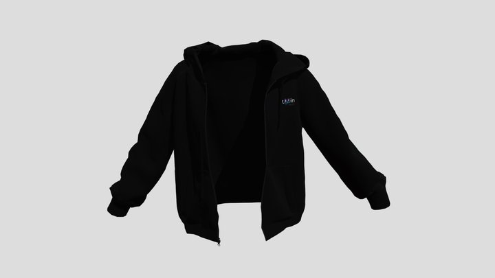 zipped hoodie t00iin sport Woman 3D Model