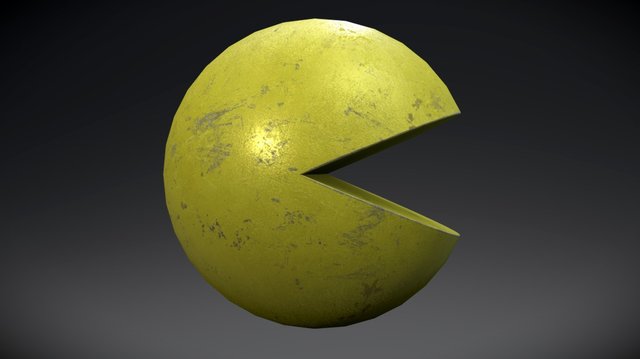 Pac Man (Concrete Sculpture) 3D Model