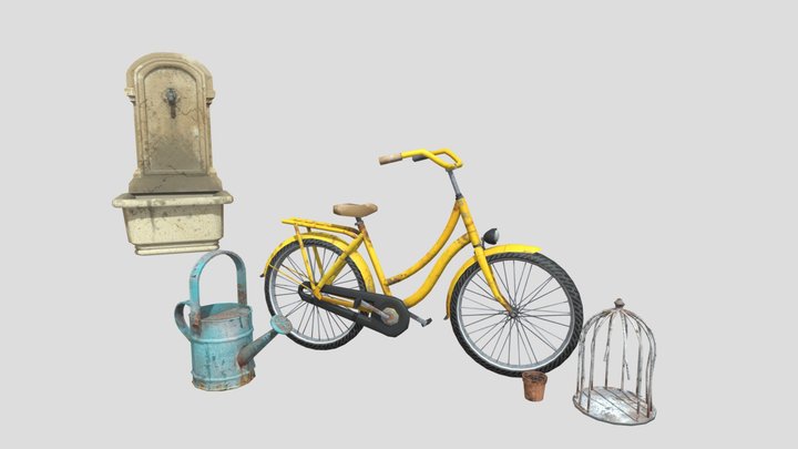 DAE 5 Finished props - Grandma's House 3D Model