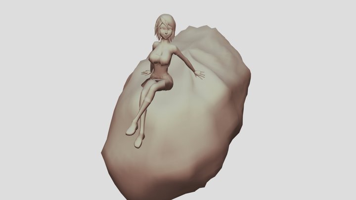 Entrega parcial 2 - Personaje Toon con rig 3D Model