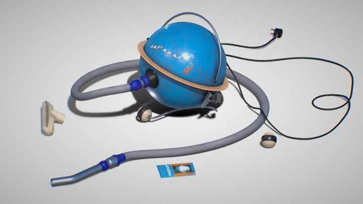 "Saturnas" vacuum cleaner 3D Model