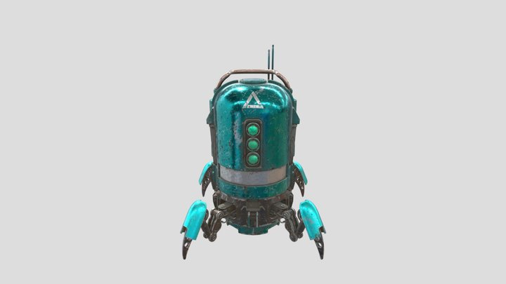Rusty lil robot 3D Model