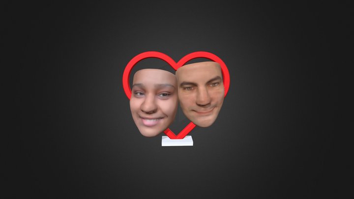 3D Face Kim & Chris 3D Model