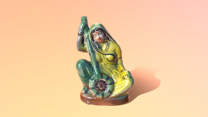 Indian Scuplture Mirabai 3D Model