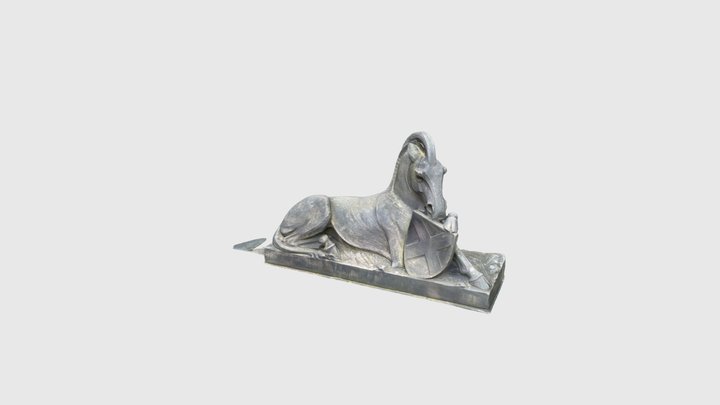 Edinburgh Castle - Horse Statue - Mesh 3D Model