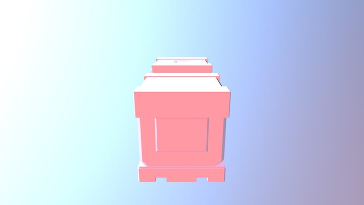 High and low boxes 3D Model