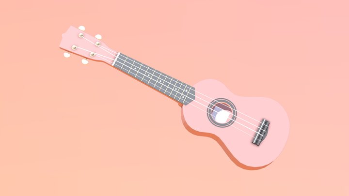 Ukulele 3D Model