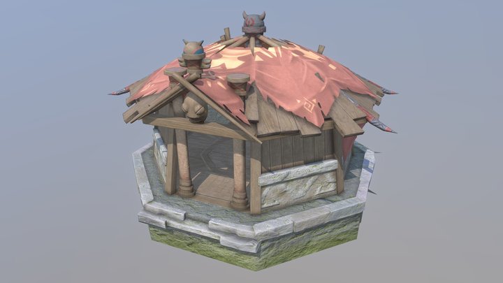2023.04 hillichurl house (old) 3D Model