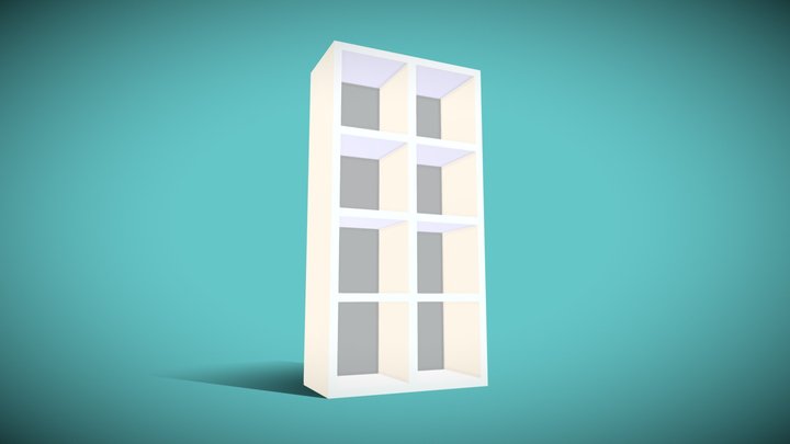 LP Furniture - Cube Shelf - Tall 3D Model