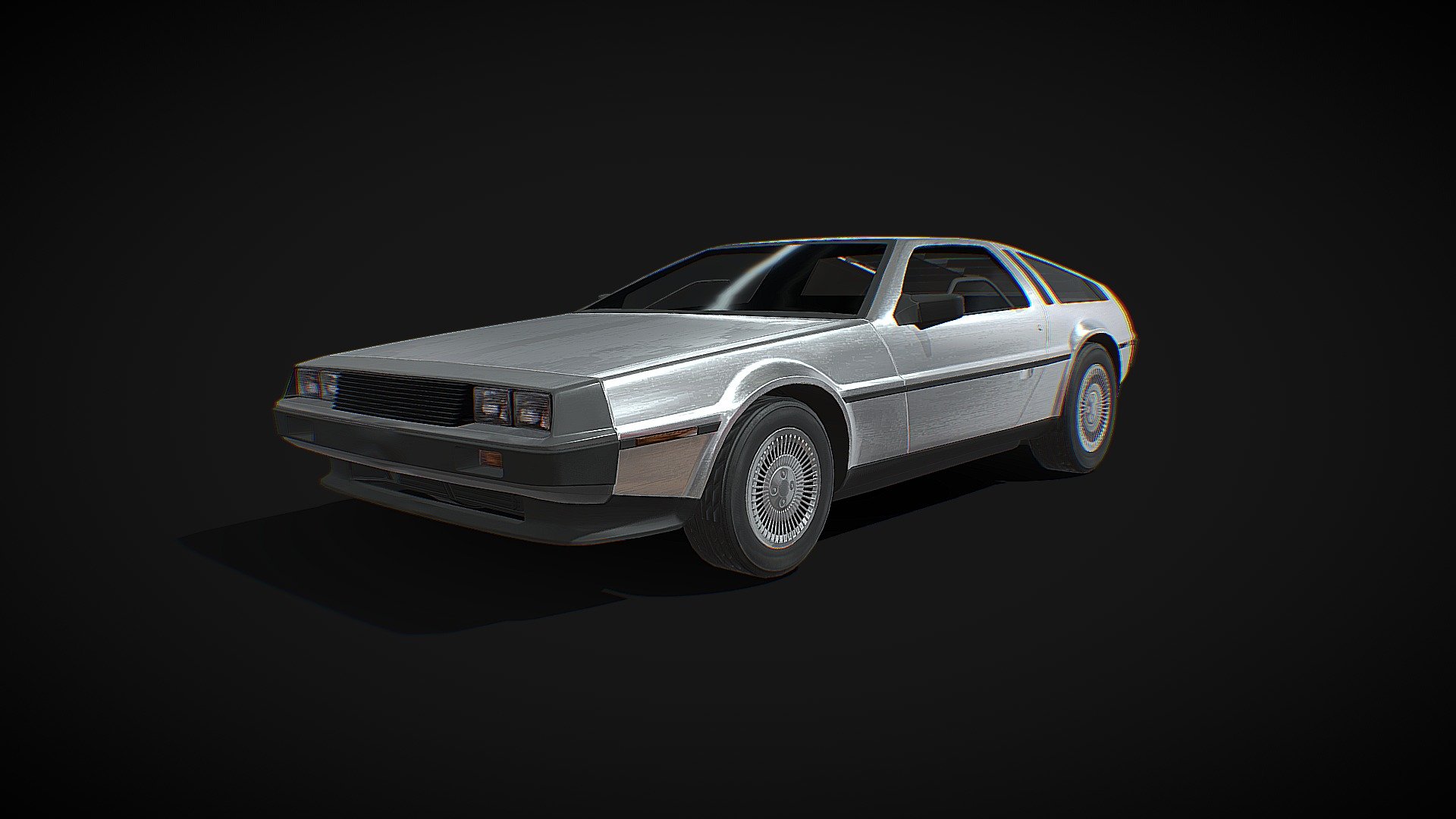 Delorean DMC-12 - Low poly model - Download Free 3D model by Daniel ...