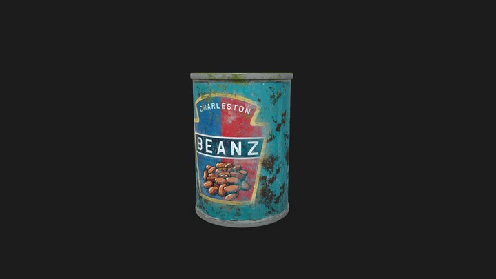 Old Canned Food 3D Model