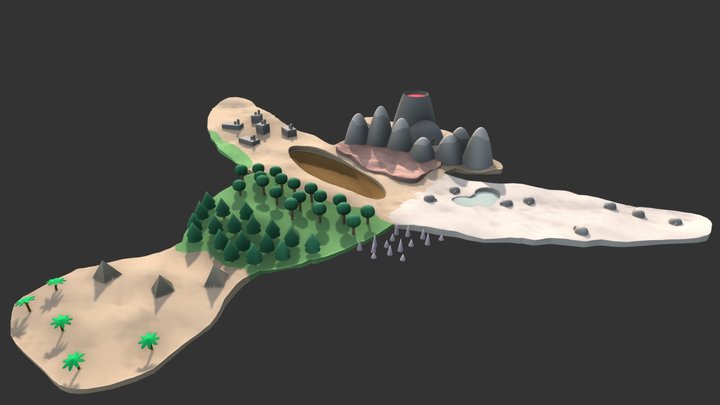 Cardinal Isle 3D Model