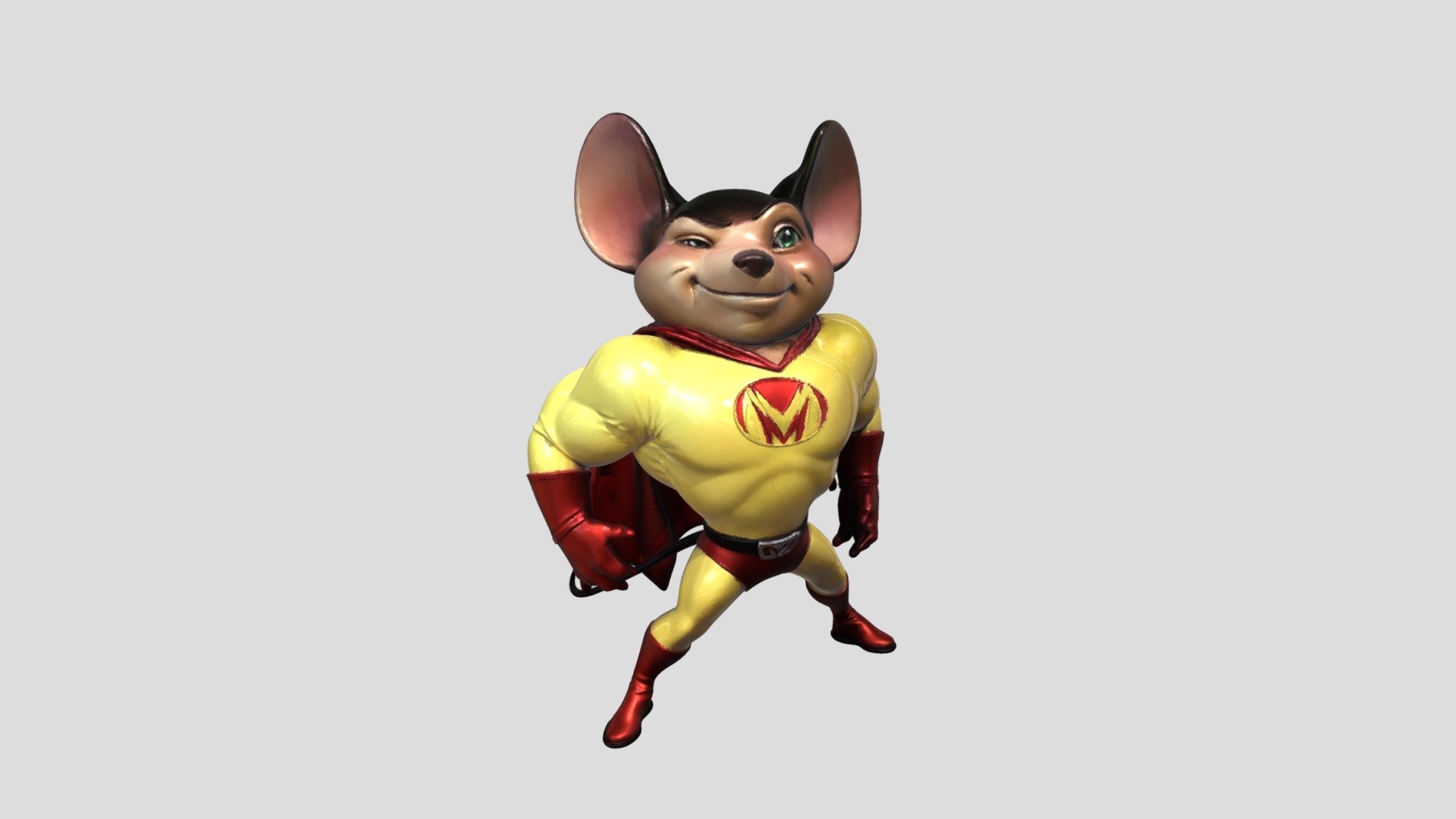 Captain Mouse - 3D model by CamHea1987 [f23c7b6] - Sketchfab