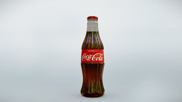 Coca-Cola Glass Bottle 3D Model