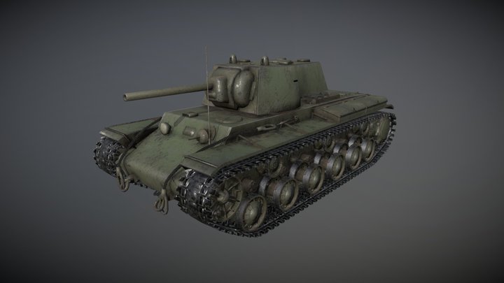 Kv-1 (КВ-1) – Kostenloses 3D-Modell STL