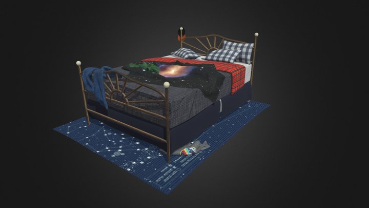 Kid's Bed 3D Model