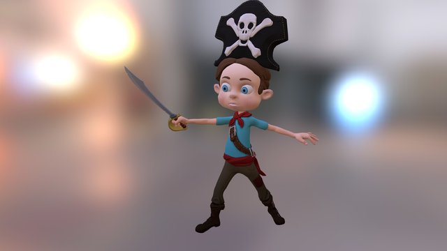 Little Pirate 3D Model