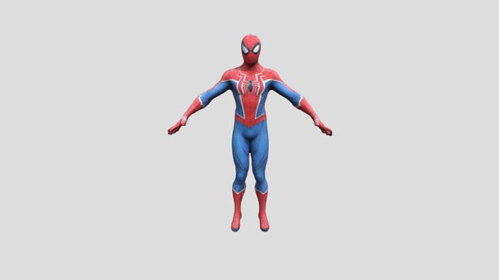 Spiderman Full Body - Not Animated - Suit 3D Model