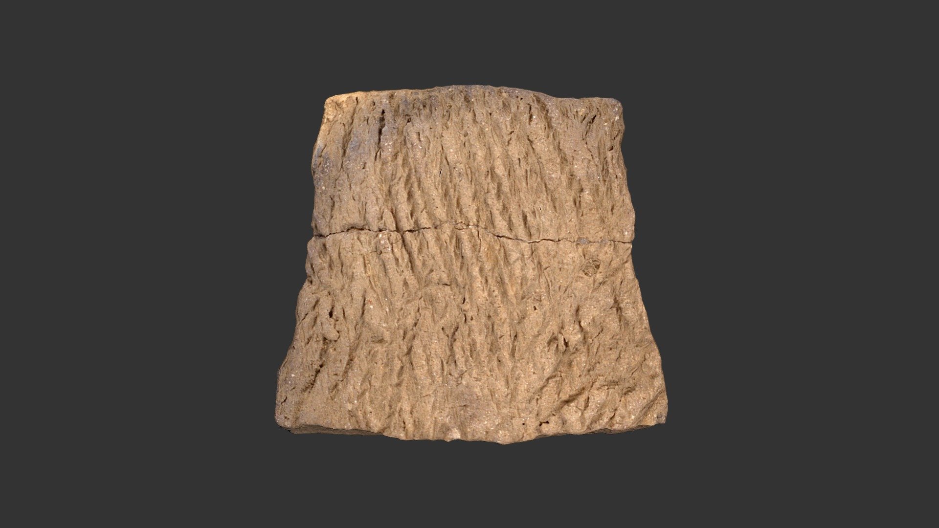 Clement Cord Marked Rimsherd (619p961) — Sketchfab embed 3D viewer