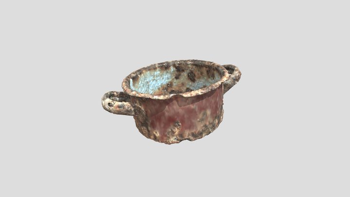 Treblinka 2017,  Two Handled Pan 3D Model