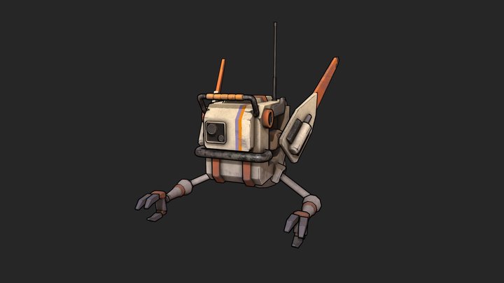Flying Bot 3D Model