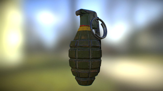 M10A3 Fuze Grenade 3D Model