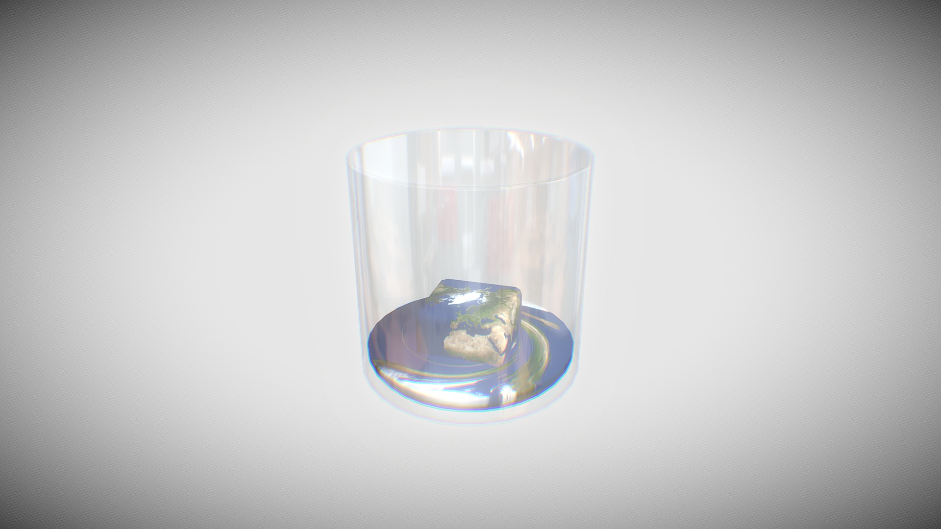 3D model December 18: dramatic - This is a 3D model of the December 18: dramatic. The 3D model is about a glass of water.