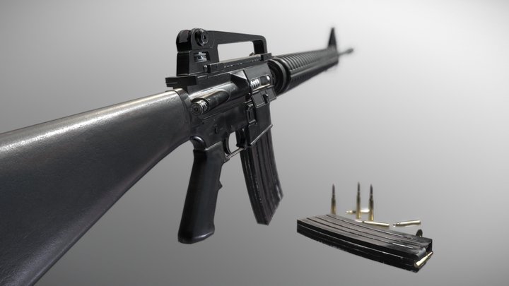 M14A6 Presentation Model 3D Model