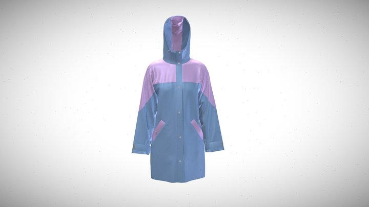 Agata Rain Jacket 3D Model