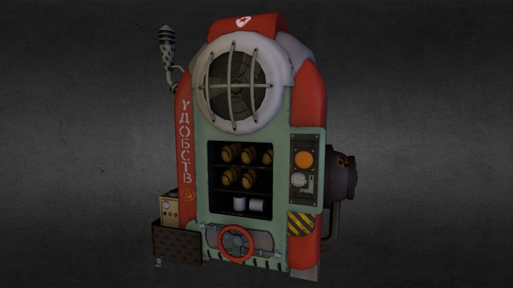 Soviet Vending Machine 3D Model