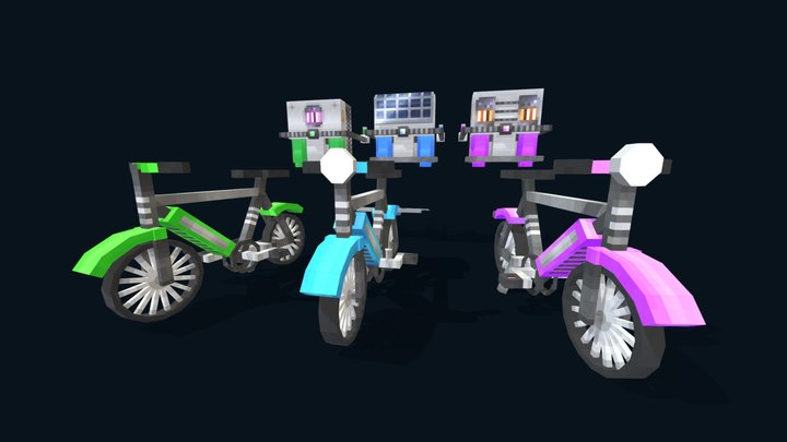 Bikes and Jetpacks 3D Model