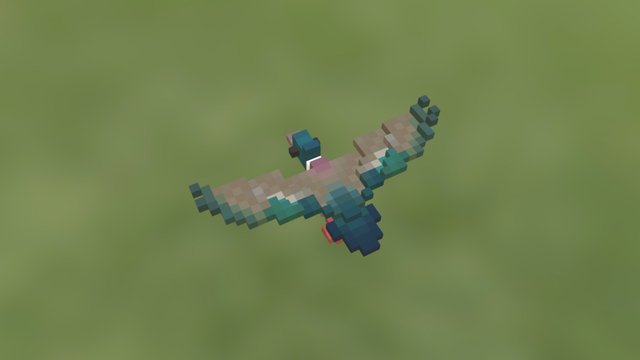Blue Duck - Fugl 3D Model
