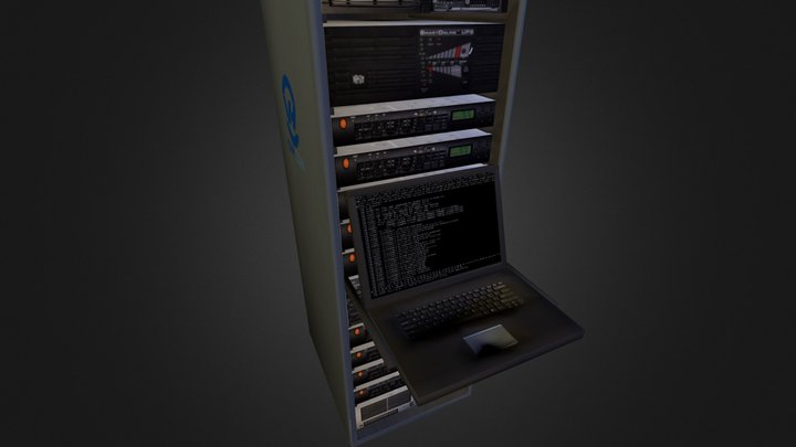 Server V2 +console 3D Model