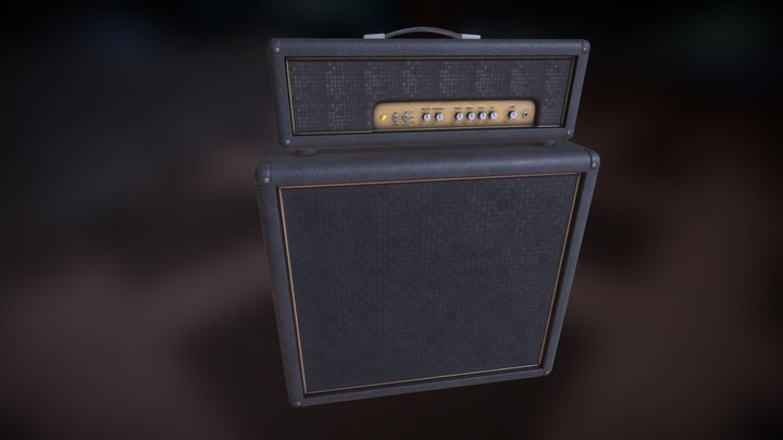 Guitar Amp and Speaker 3D Model