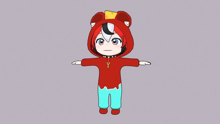 [Hololive EN] Animal Pajamas Baelz 3D Model