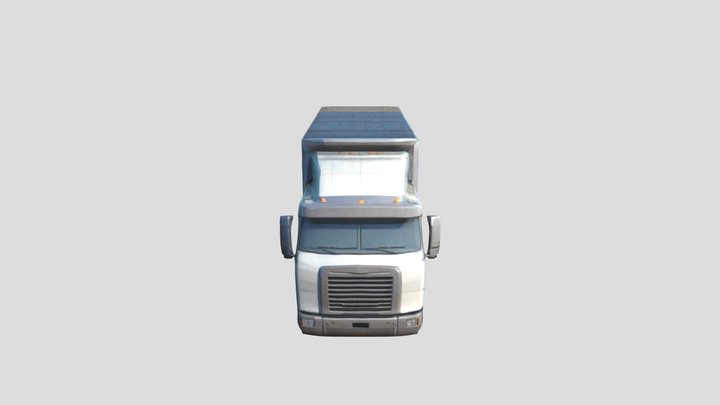 low-poly 3D model of a truck 2 – Kostenloses 3D-Modell STL