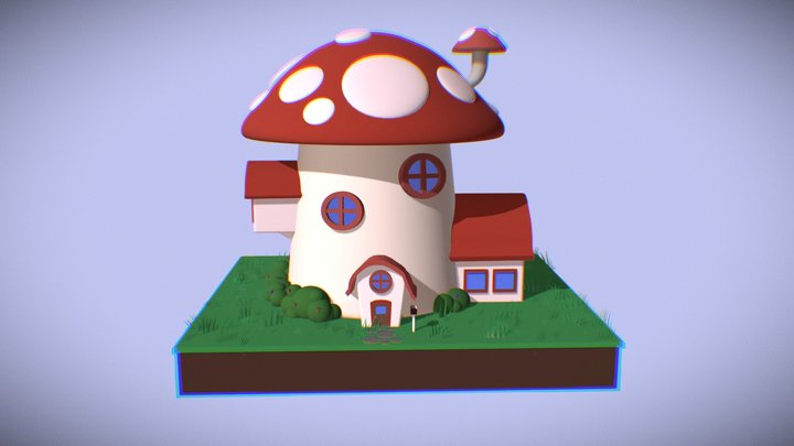 Mushroom_House 3D Model