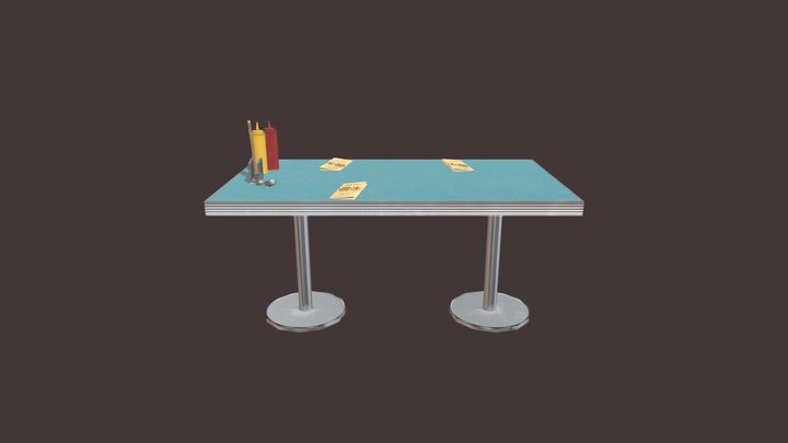 cafe-table 3D Model