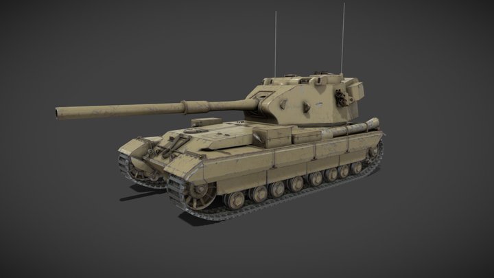FV215b - 183  3D model 3D Model
