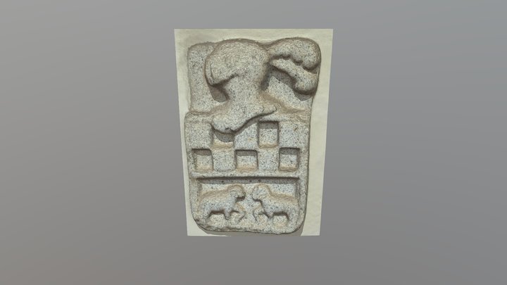 Escudo de la portada de La Almazara (Illescas) 3D Model