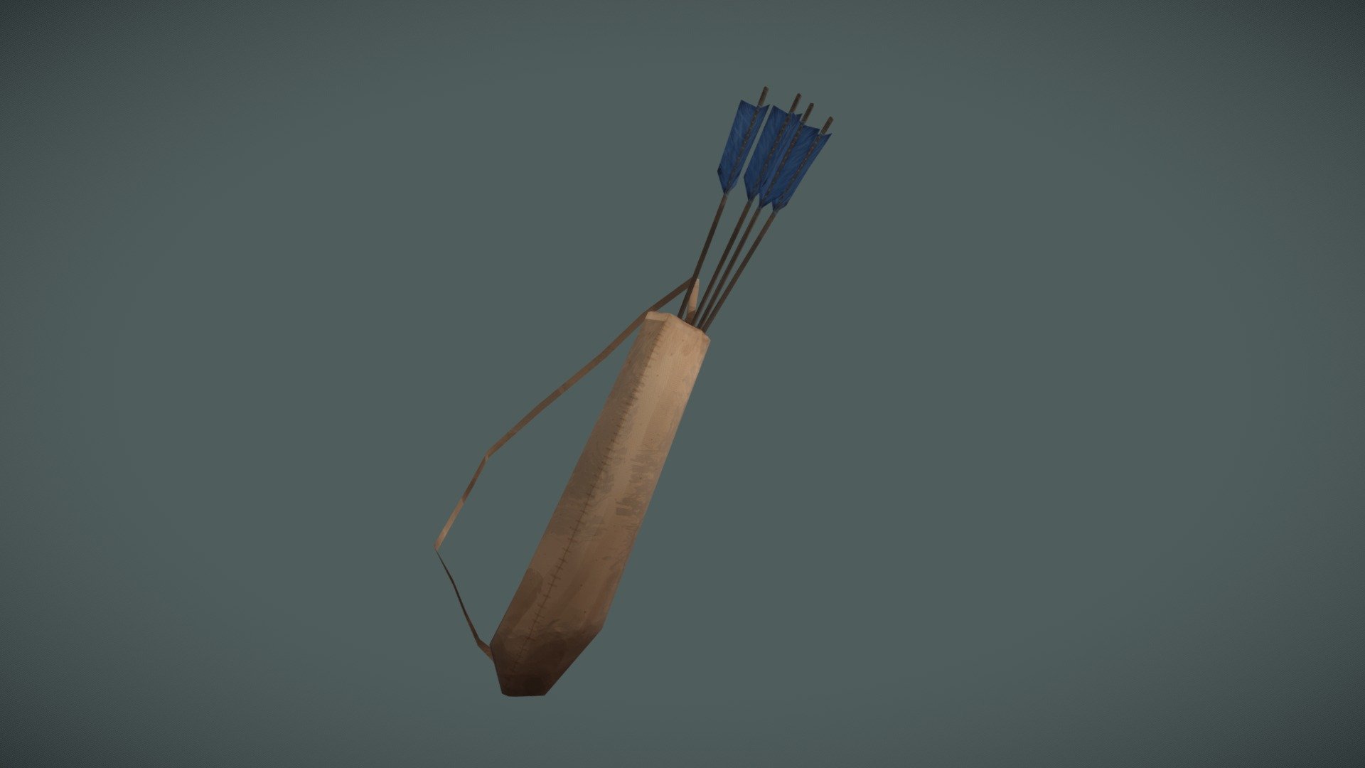 Quiver and Arrows, Low Poly Handpainted - 3D model by captaincullen ...