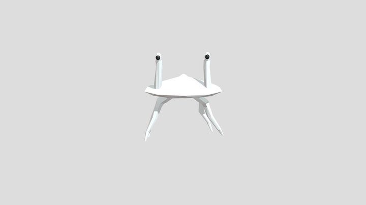 Animated Low Poly Baby Crab Monster (NO SACK) 3D Model