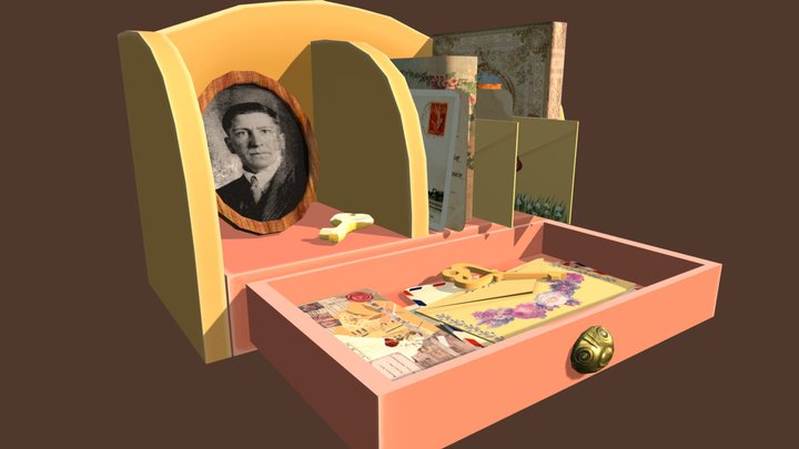 Vintage Shelving 3D Model