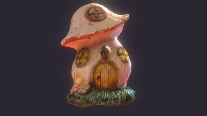 Mushroom Home 3D Model