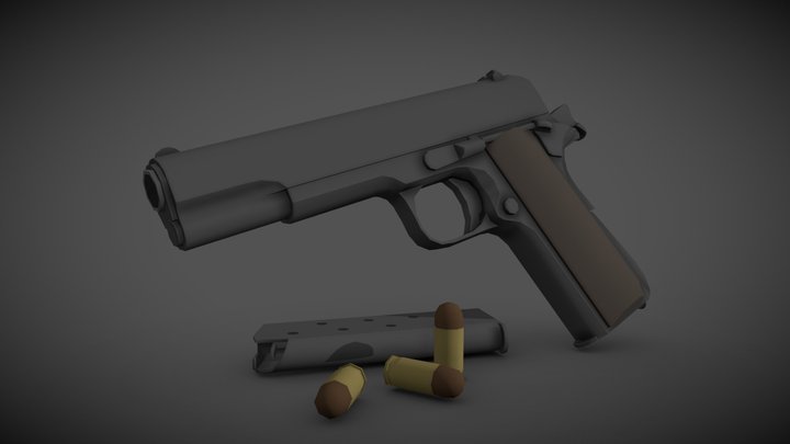 [Low Poly] Colt M1911A1 3D Model