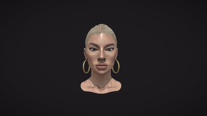 Jess Hunt Bust 3D Model